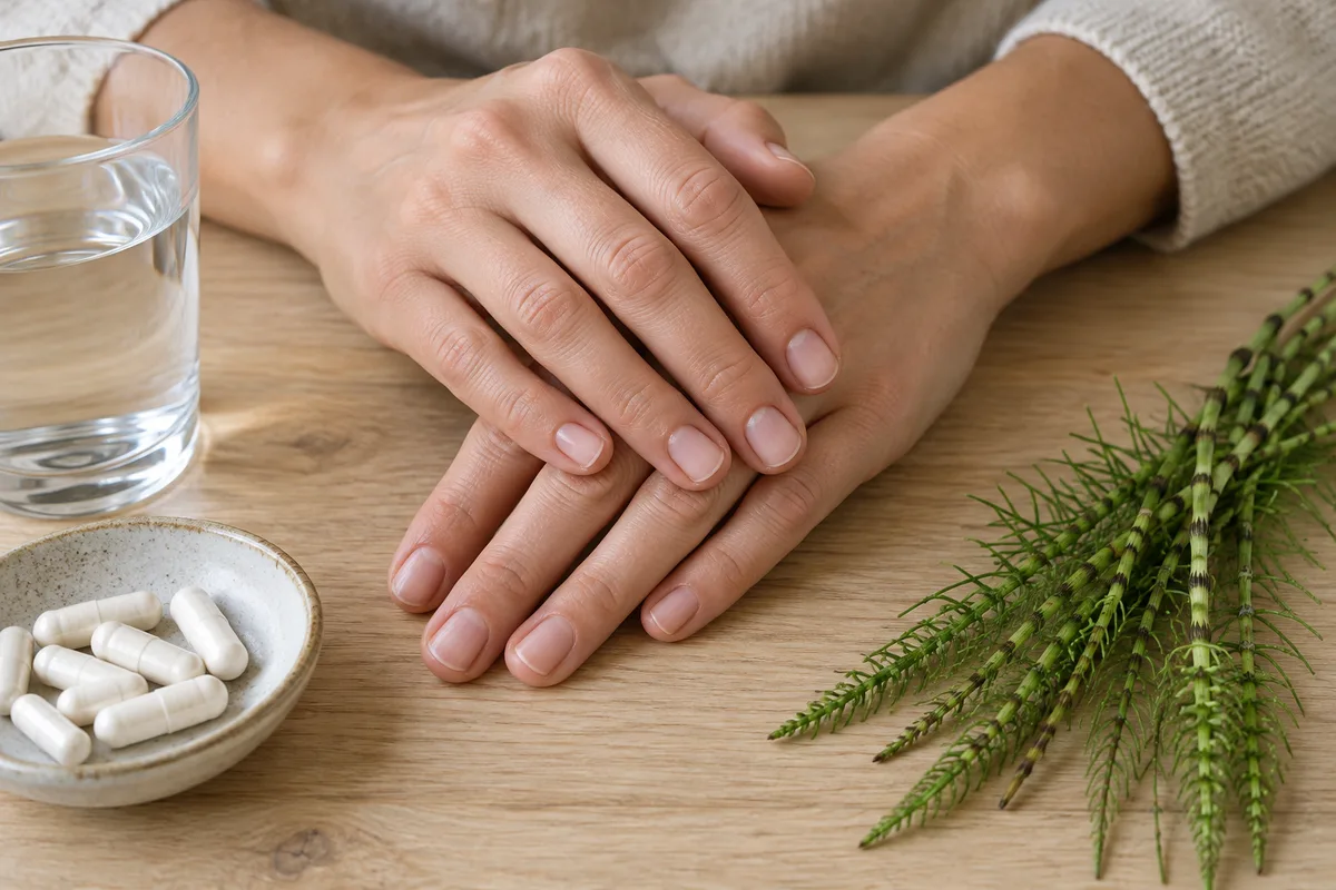 Ongles striés et cassants : ce que le silicium peut changer
